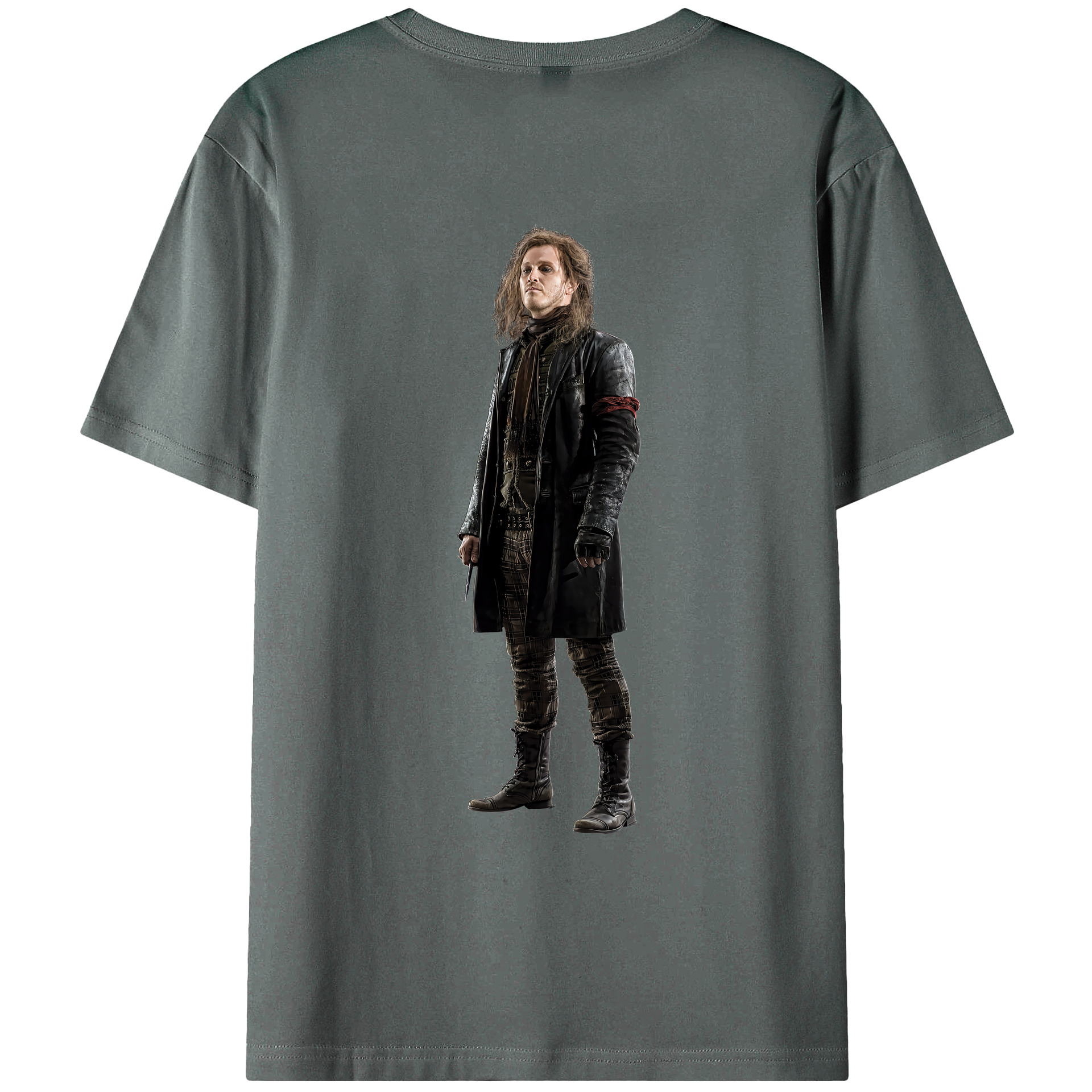 （画像用） Harry Potter ハリー・ポッターシリーズ 綿100％ メンズ半袖Tシャツ（バックプリント） 通気性